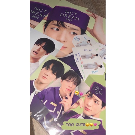 poster A4, postcard, door hanger nct dream ktown sg22 jeno