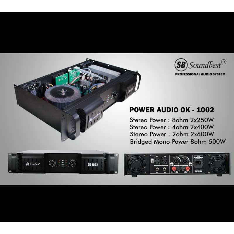 power amplifier soundbest ok 1002 ok1002 new original