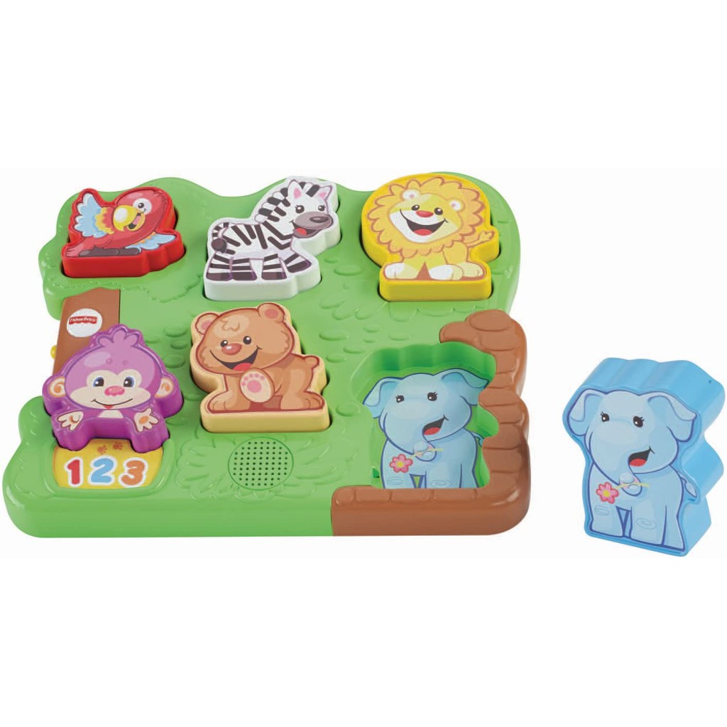 Mainan Puzzle Hewan FISHER PRICE  LAUGH &amp; LEARN ZOO ANIMAL PUZZLE - Mainan Puzzle Motif Hewan Lucu Usia 12-36 Bulan