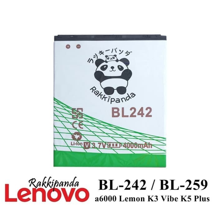 Baterai Lenovo A6000 Lemon K5 Plus BL242 BL259 Double IC Protection