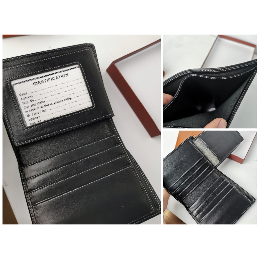 Dompet Full kulit asli PRia berdiri Bulls Pro leather Custom Free grafir nama