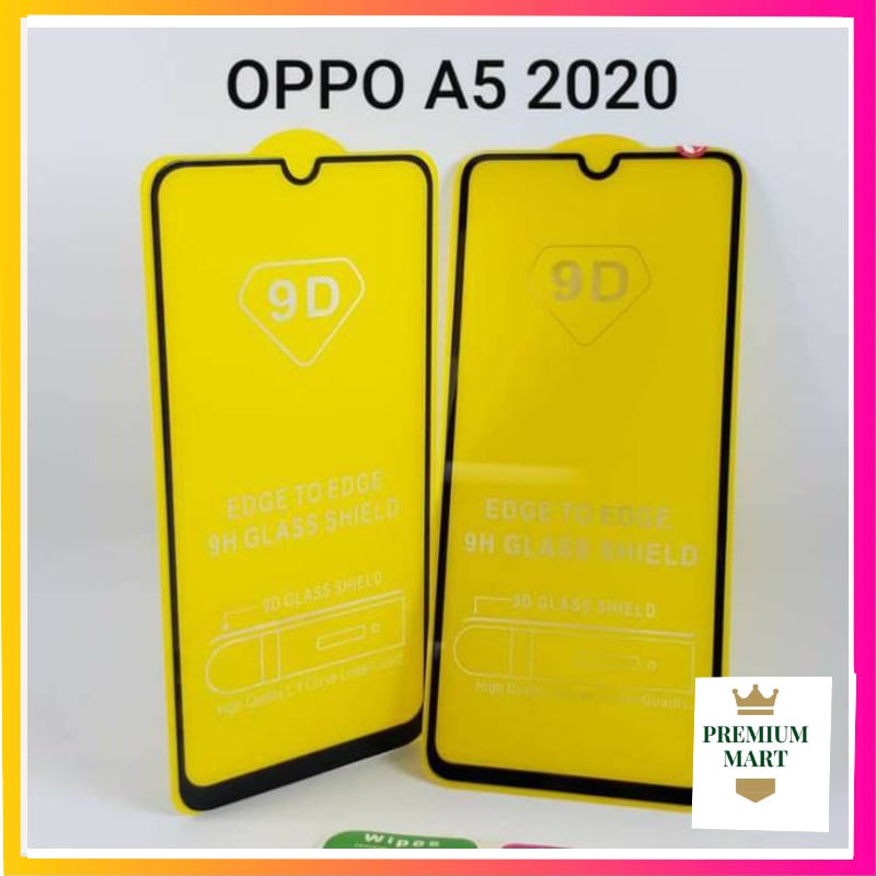 Tempered Glass Full 9D/5D OPPO A3S A5S A37 A1K A39 A57 A5 2020 A9 2020 A70 A80 A12 2020 A SERIES [PREMIUMMART]