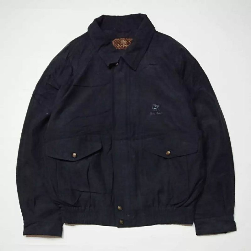 UPDATE LAGI !!!! (GRATIS ONGKIR & COD) thrift Vintage puffer brand windbreaker flight Corduroy second harrington tartan jaket second racing varsity-796 M (62x59)