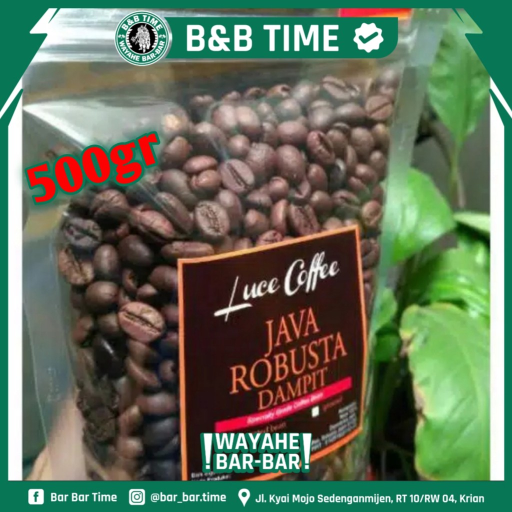 

[ORIGINAL] Kopi Java Robusta DAMPIT 500gr - Biji sangrai atau Bubuk