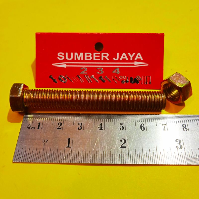 BAUT MUR 10 X 70 KUNING BMK PER 10 PCS