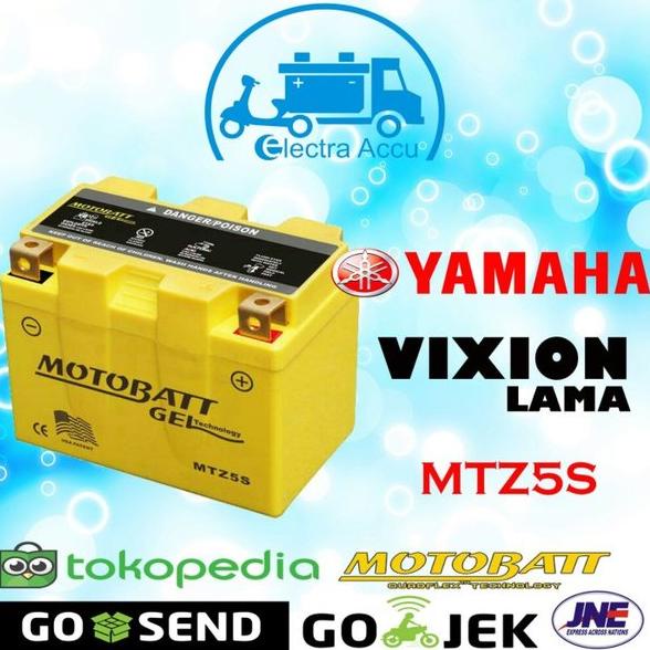 Aki motor Yamaha Vixion Lama Motobatt MTZ5S aki kering
