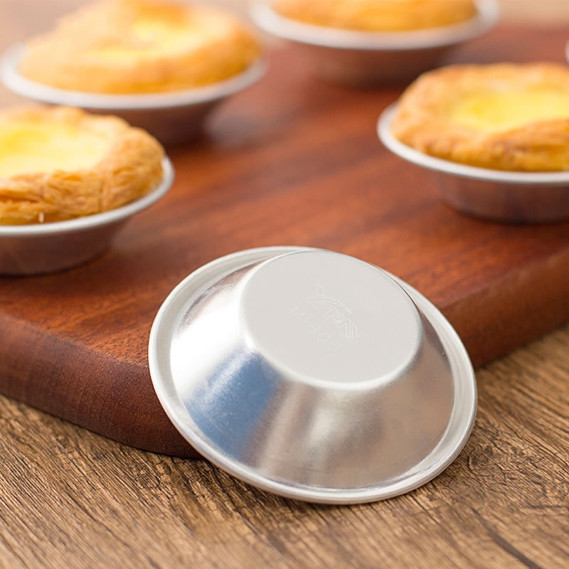 Reusable Nonstick Ripple Egg Tart Muffin Pastry Cupcake5/10Pcs Paduan Aluminium Cetakan Menara Telur Pineapple Crisp Mold