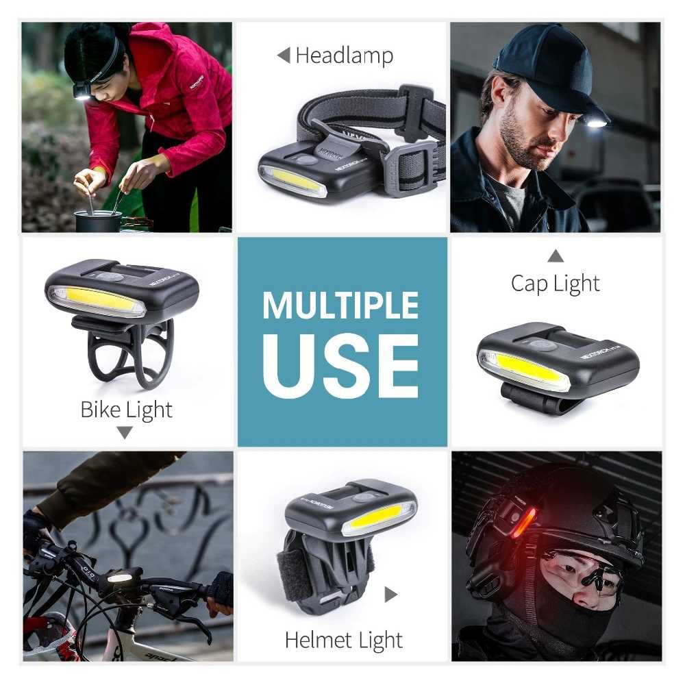 Headlamp Senter Kepala LED Rechargeable 170lm Lamp Outdoor Hiking Camping Portable Charging USB Type C Berkualitas