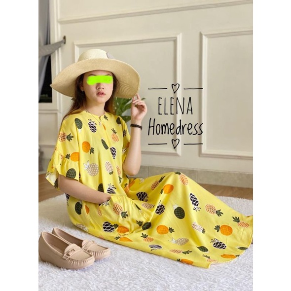 BISA COD ELENA HOME DRESS / HOME DRESS PENDEK / LONG DRESS BUSUI / DASTER SAKU / DASTER RAYON PANJAN