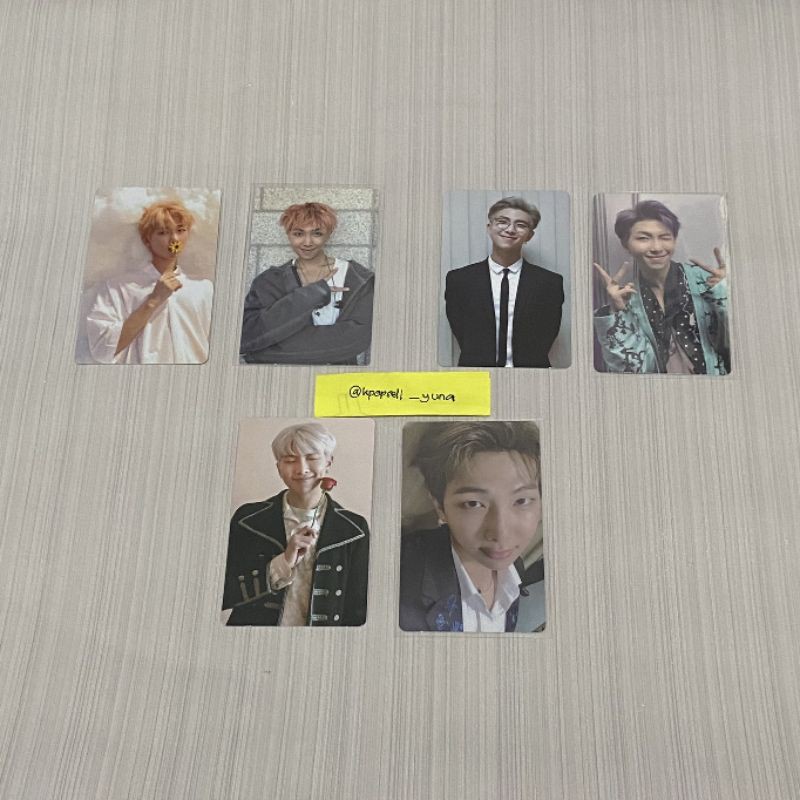 BTS RM Kim Namjoon DVD / BluRay Photocard pc Memo 17 18 19
