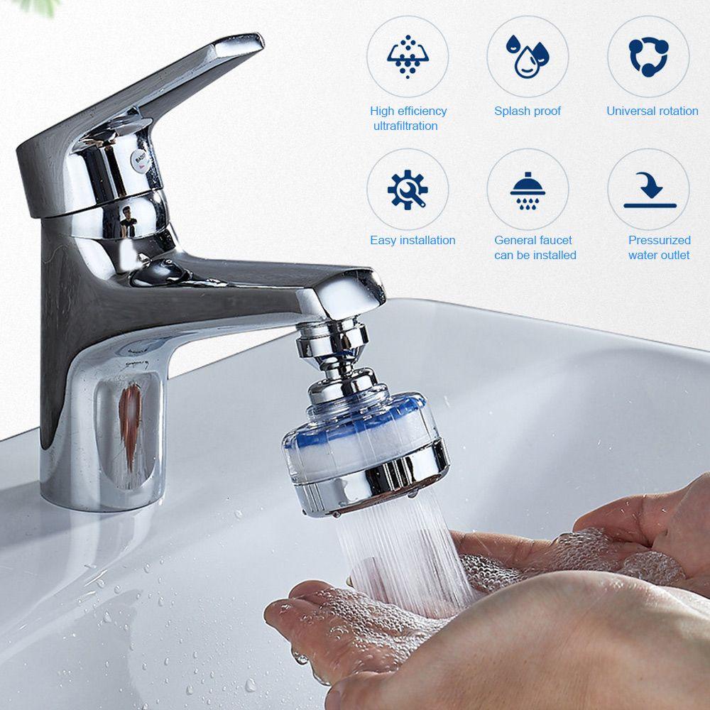 Solighter Saringan Air Keran Filter Air Keran Bisa Dicuci Slashproof Nozzle Water Faucet Sprayer