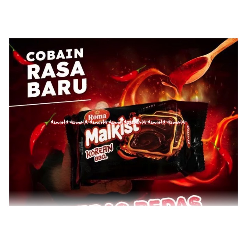 Roma Cream Crackers 135gr Malkist Daebak Korean BBQ Krekers Krim Tanpa Gula Less Sugar Makis Daebak Korea Rasa Pedas Biskuit Malkis Roma