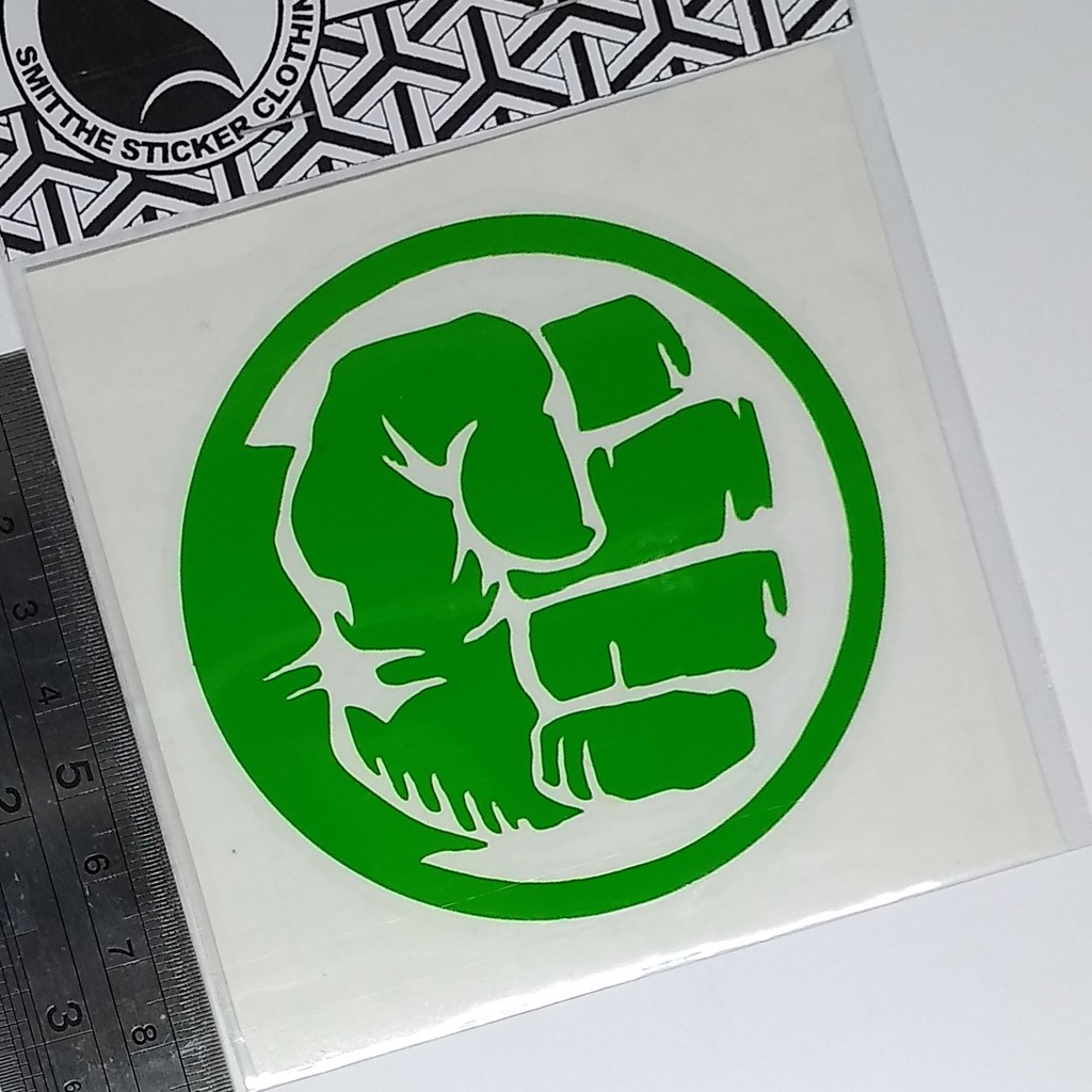 Stiker HULK Logo Cutting Sticker Mobil Motor