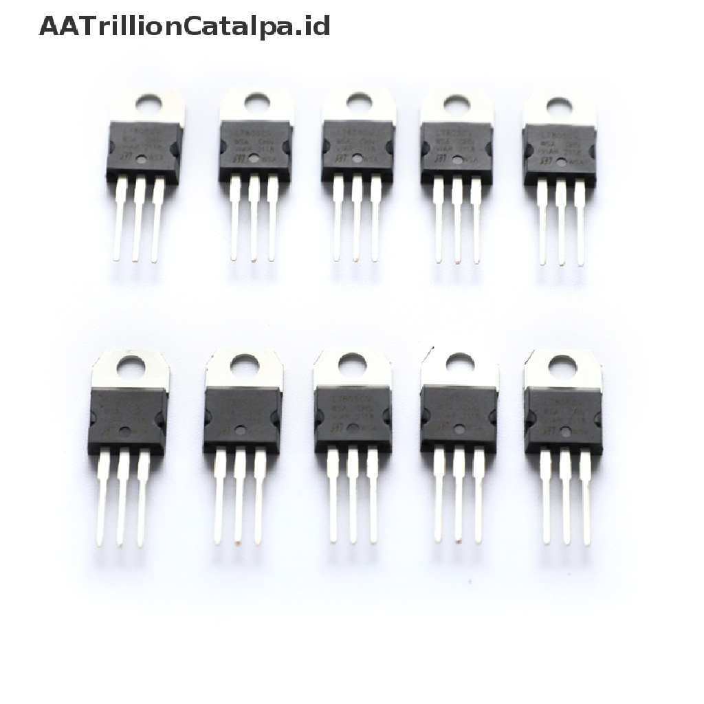 10pcs L7805CV L7805 7805 IC Regulator Tegangan 5V 1.5A TO-220 Untuk make in china