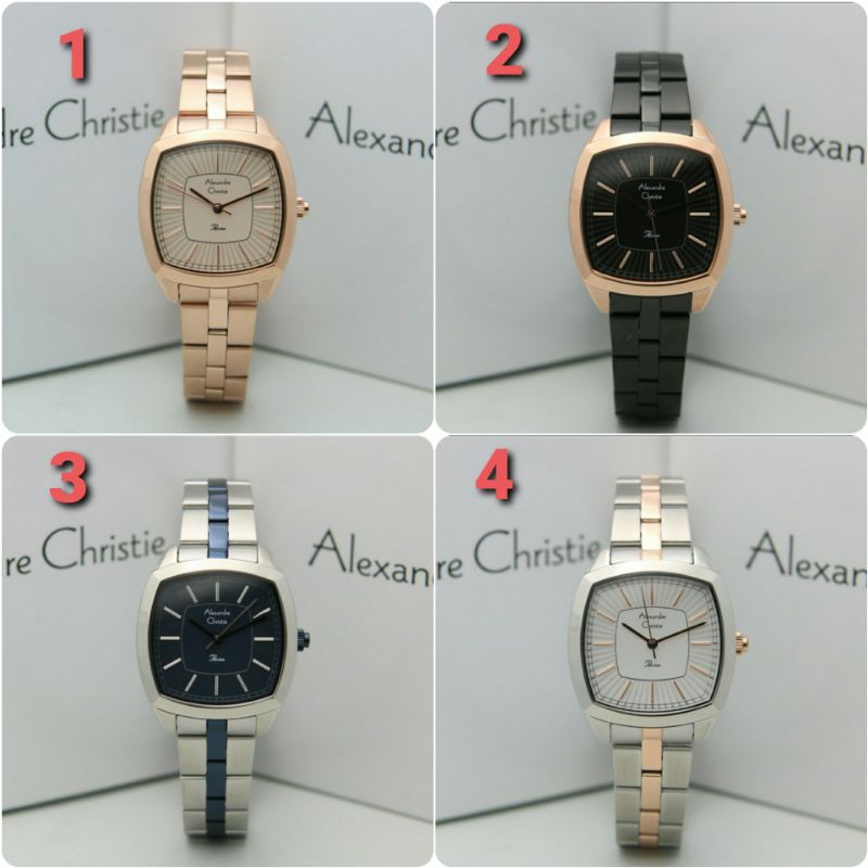 ORIGINAL GARANSI RESMI JAM TANGAN WANITA ALEXANDRE CHRISTIE CEWEK RANTAI ALEXANDER CRISTIE AC ETTI