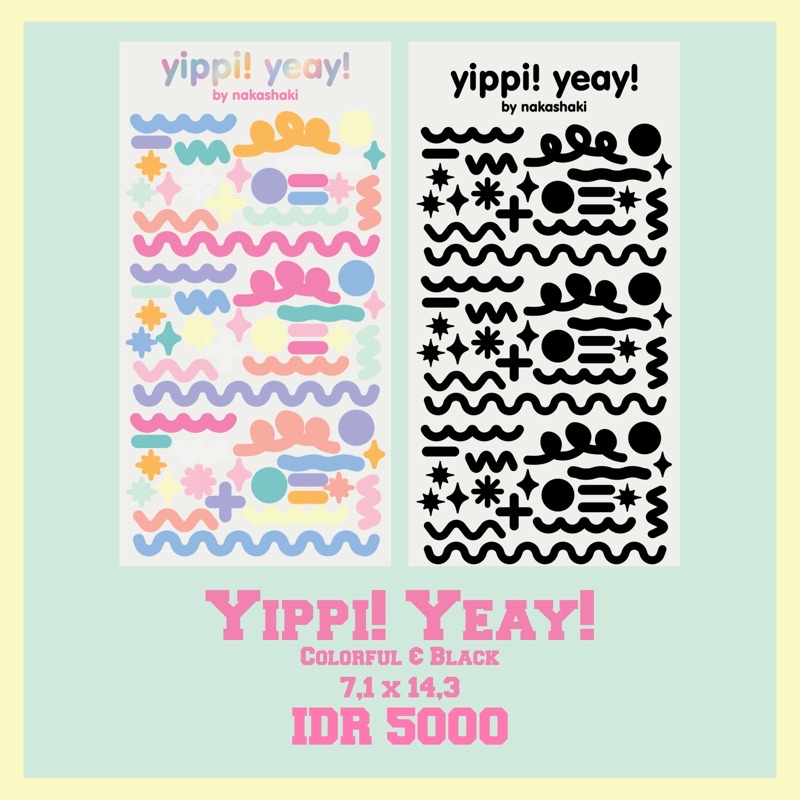 

[NAKASHAKI] — Yippi! Yeay! Confetti Stickers