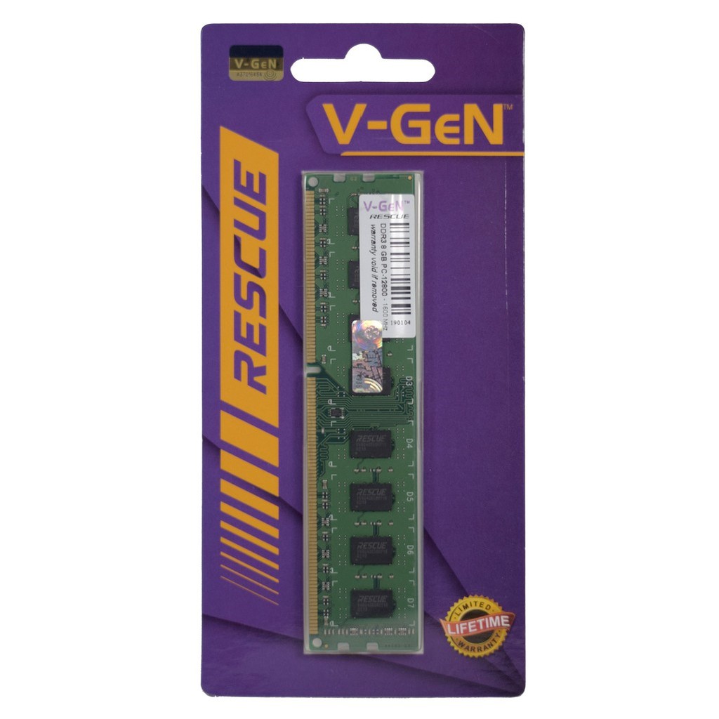 RAM PC V-GEN RESCUE 8GB DDR3 1600 PC-12800 LONGDIMM VGEN