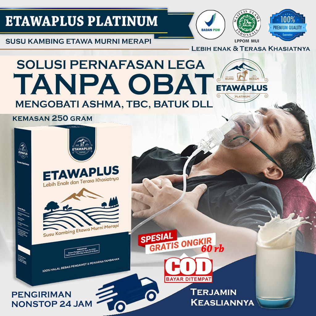 

Susu Etawa Platinum 250g / Etawaplus Platinum / Etawaku Platinum Murni Susu Tulang sehat / Nafas Lega