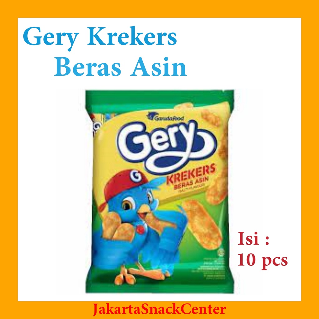 

GERY CRACKERS RICE | SNACK CEMILAN KREKERS BERAS ASIN GURIH isi 10 pcs