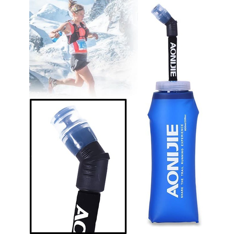 AONIJIE SD13 Soft Flask Long Straw botol minum Lari Trail