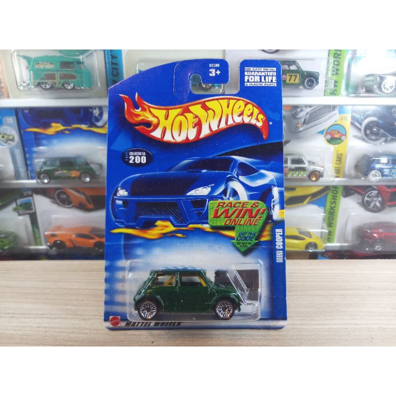 HOT WHEELS MINI COOPER - MORRIS MINI - HIJAU CATUR - VARIAN RODA