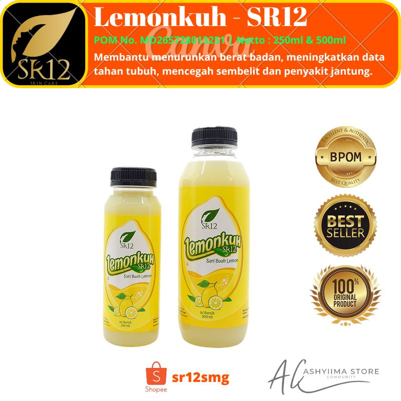 

Lemonkuh Sr12 / Vitamin C / Suplemen Kesehatan / Sari Lemon Original / Minuman Bernutrisi / Diet Herbal sr12smg