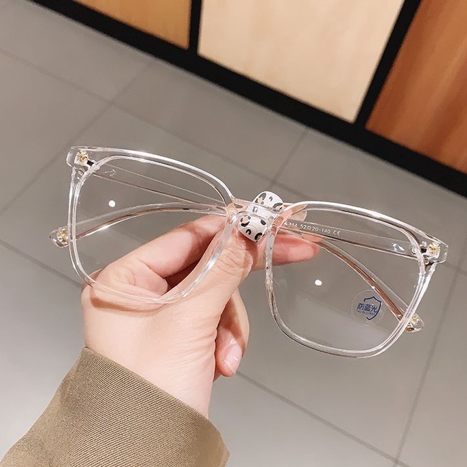 Kacamata Lensa Persegi Dapat Diganti Untuk Unisex