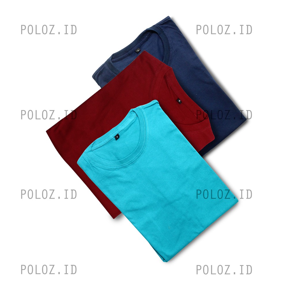 Kaos polos murah oneck unisex cewek cowok allcolour/semua warna baju distro keren