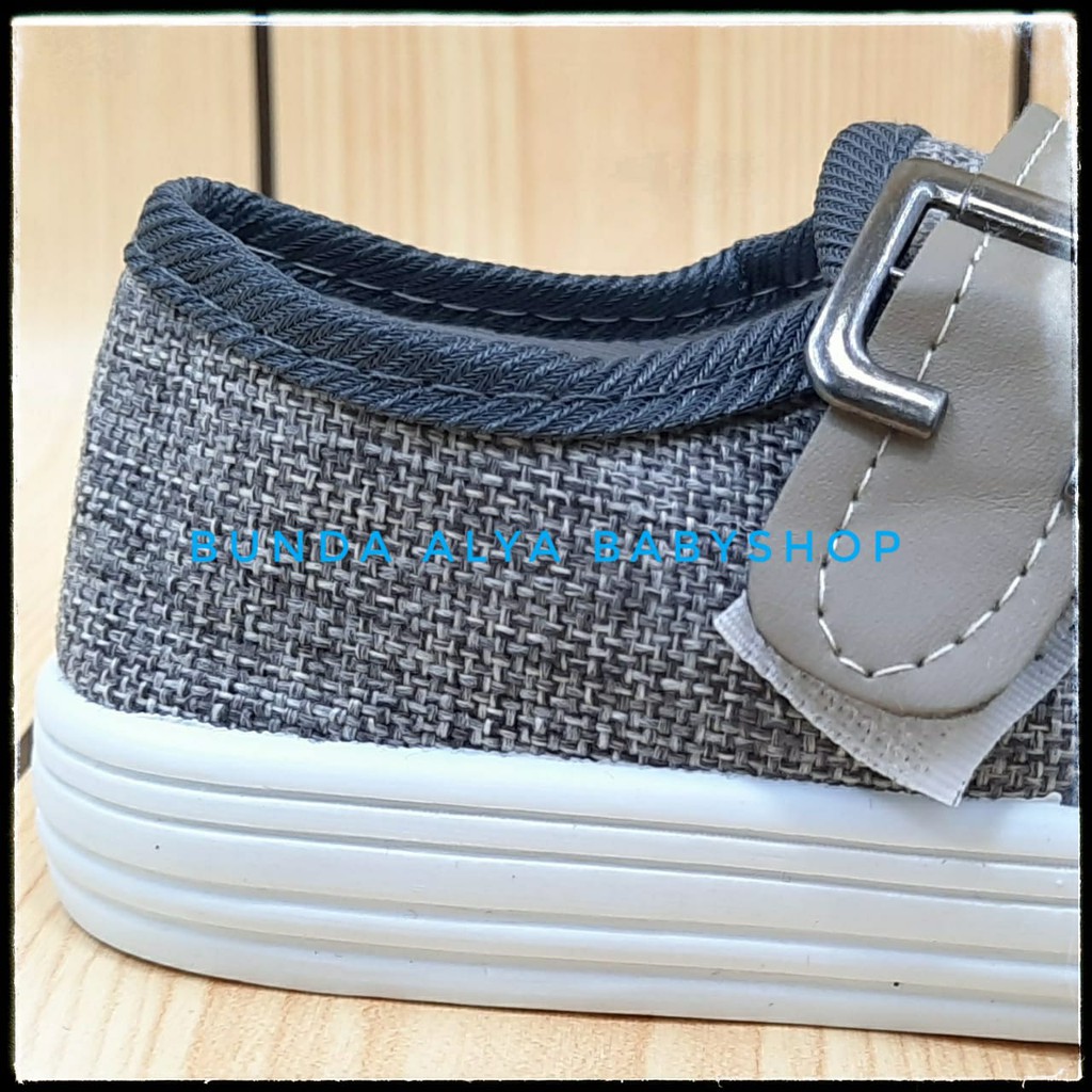 Sepatu Anak Laki Laki IMPORT 1 - 7 Tahun ABU ABU Sepatu Anak Cowok Premium MVT Size 21 - 35