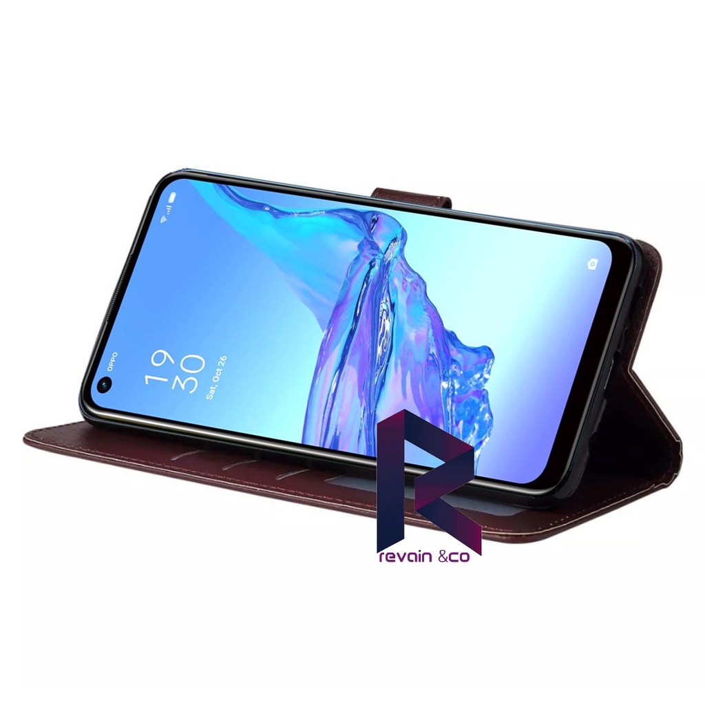 NEW OPPO RENO 7Z CASE FLIP WALLET LEATHER KULIT PREMIUM SARUNG BUKA TUTUP FLIP CASE OPPO RENO 7Z