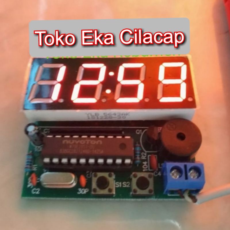 kit jam digital led paket modul jam digital praktek sekolah