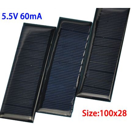 Promo SOLARCELL PANEL SURYA TENAGA MATAHARI SOLAR CELL 100*28 MINI 5.5V Diskon