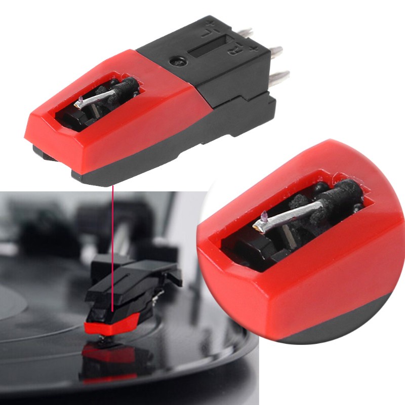 Cre Cartridge Stylus Gramophone Record Magnetik Dengan Jarum Vinyl Lp Universal