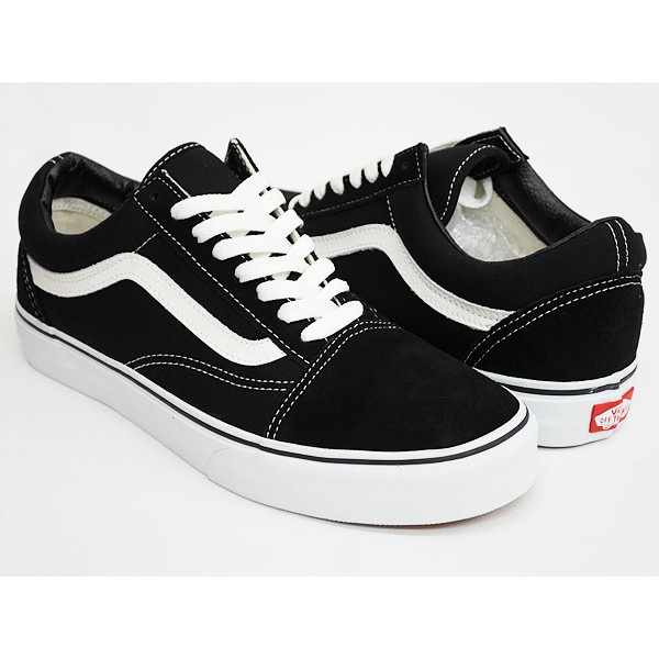 Sepatu Vans Old Skool Classic Black White DT oldskool Hitam