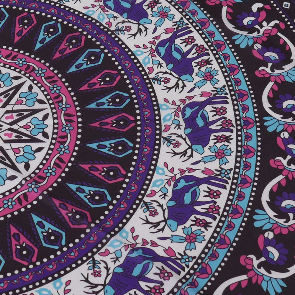 Kain Handuk Mandala Multifungsi Dengan Bahan Sutra Dan Gambar Motif