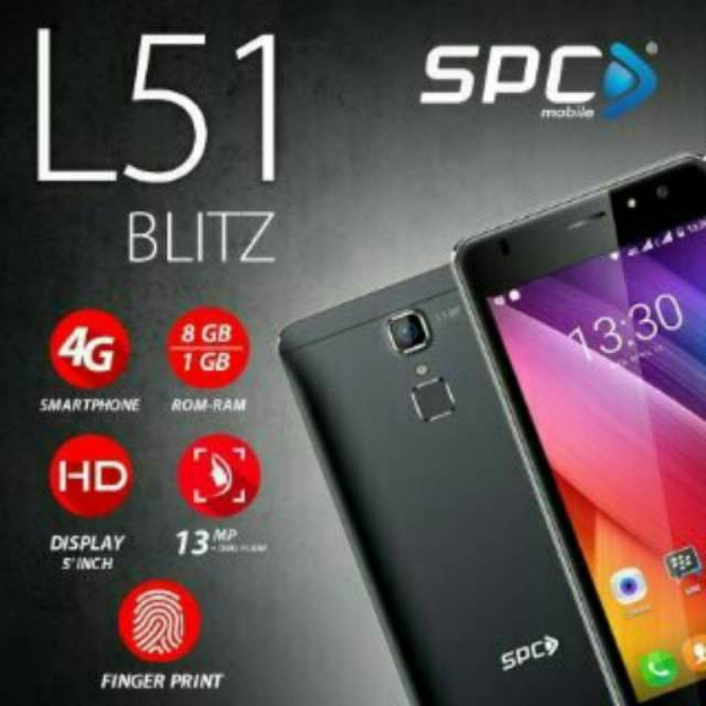 SPC L51 BLITZ 4G LTE FINGERPRINT 1GB/8GB (GARANSI 1 TAHUN