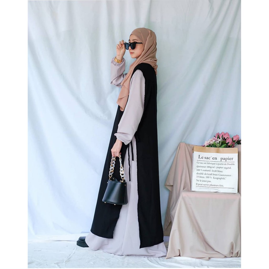 HD16:SOJIN LONG VEST INNER PANJANG KEKINIAN FASHION MUSLIM STYLISH/INNERVESTROMPI