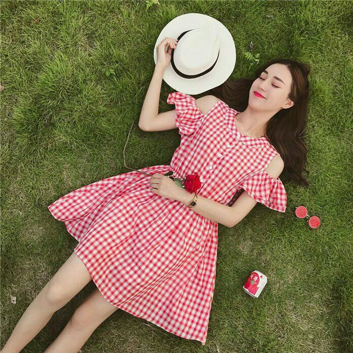 [GLFK] Dress Korea / Dress Casual Wanita / Dres / Dress Wanita / Baju Dres Wanita Pesta