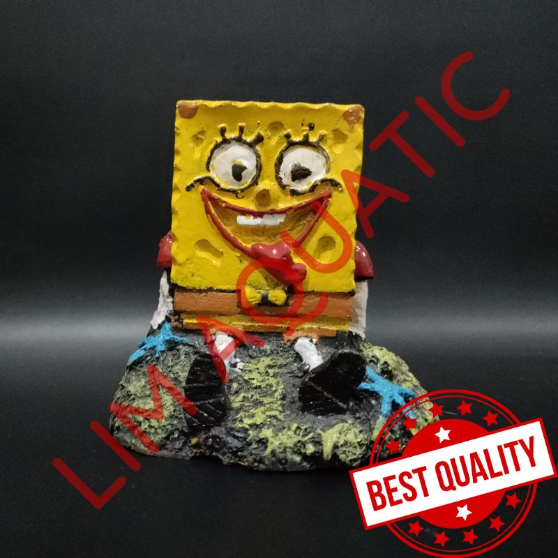 HIASAN AQUARIUM SPONGEBOB / HIASAN AQUARIUM FIBER SPONGEBOB / HIASAN AQUARIUM