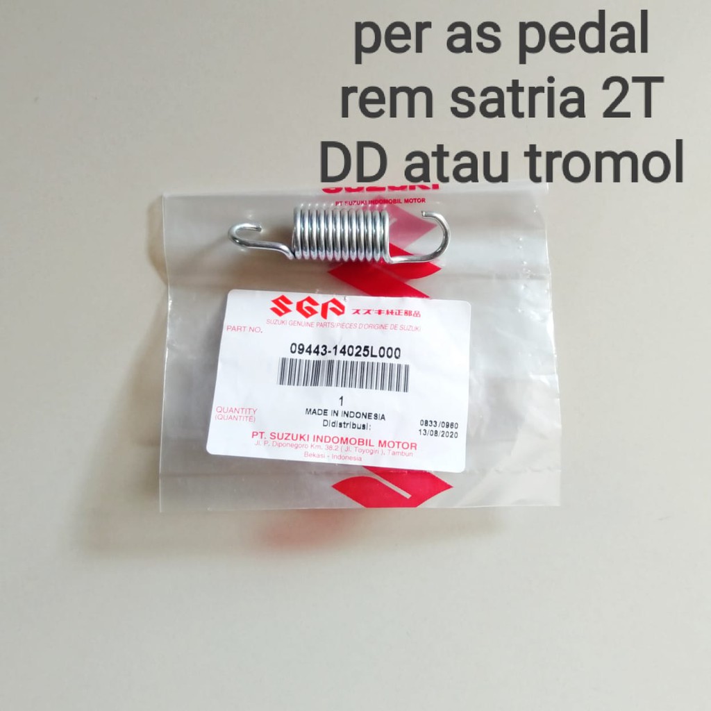 PER AS PEDAL REM BELAKANG SATRIA 2TAK HIU LUMBA ORI SGP