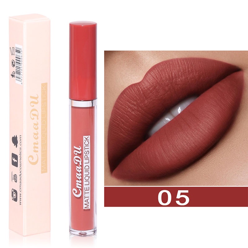 CMAADU MATTE LIQUID LIPSTICK 10 Warna Lipstick Matte Lipcream Lip Tint Lipgloss