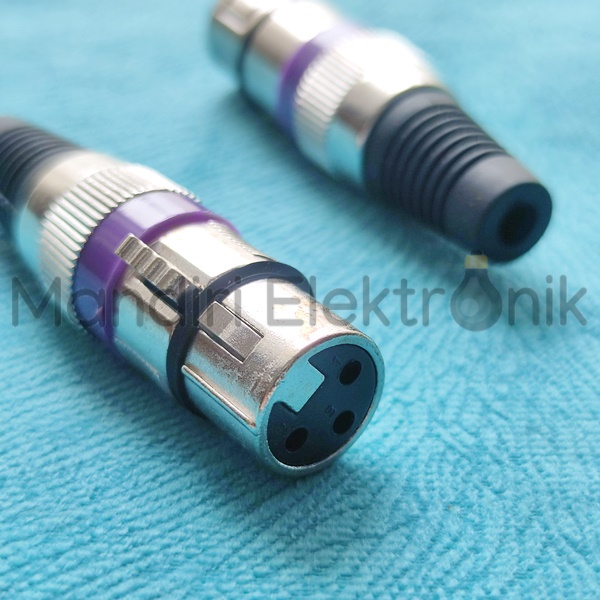 Jack Socket Mic Audio Canon Canare Female 3 Pin - Jack Mic Female - Canon Female Cewek 3 Pin