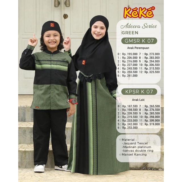 KEKE ANAK ADEEVA SERIES - Green