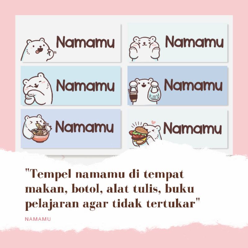 

Stiker Label Nama | Sticker Waterproof | Stiker Karakter Anak