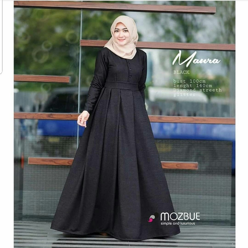 TREND Rizka Maxy DP Hijab 0152 RGQ Fashion Muslim Gamis