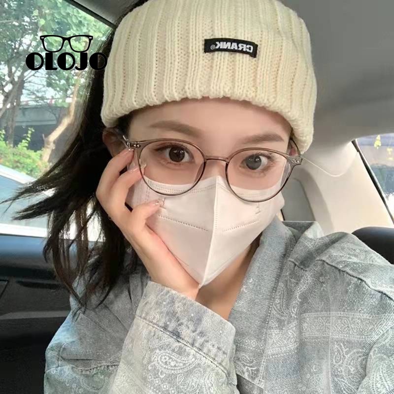 【COD】Kacamata Anti Radiasi Wanita Kacamata Anti Blue Ray Transition Metal Untuk Pria Dan Wanita Bentuk Bulat Retro Eyeglasses Korea Kaca Mata Optik