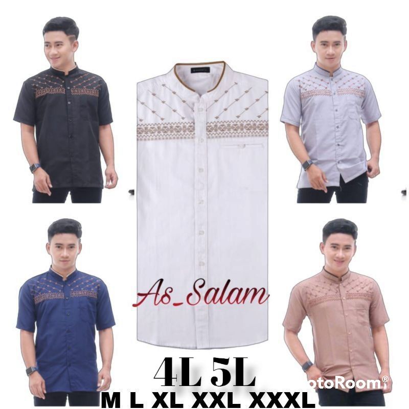 PROMO BAJU KOKO bordir lengan pendek dan panjang terbaru Matt katun adem