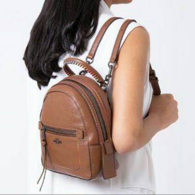 Slingbag tas original authentic  COACH Andi Backpack With Rainbow