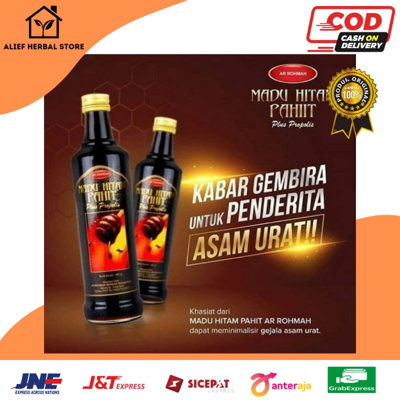 

Madu Hitam Pahit Plus Propolis Ar-Rohmah 470gr Atasi Atasi Diabetes Kolesterol Hipertensi