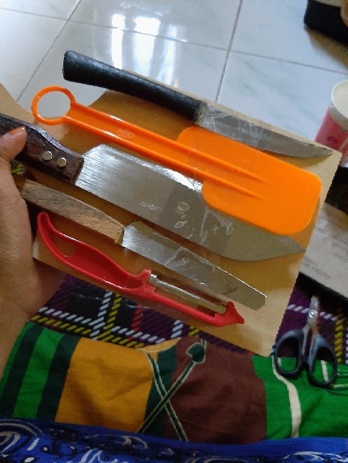 Paket Pisau Dapur Set - Talenan Dan Perlengkapan Masak Lengkap